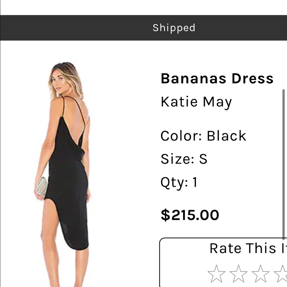 Katie May open back dress